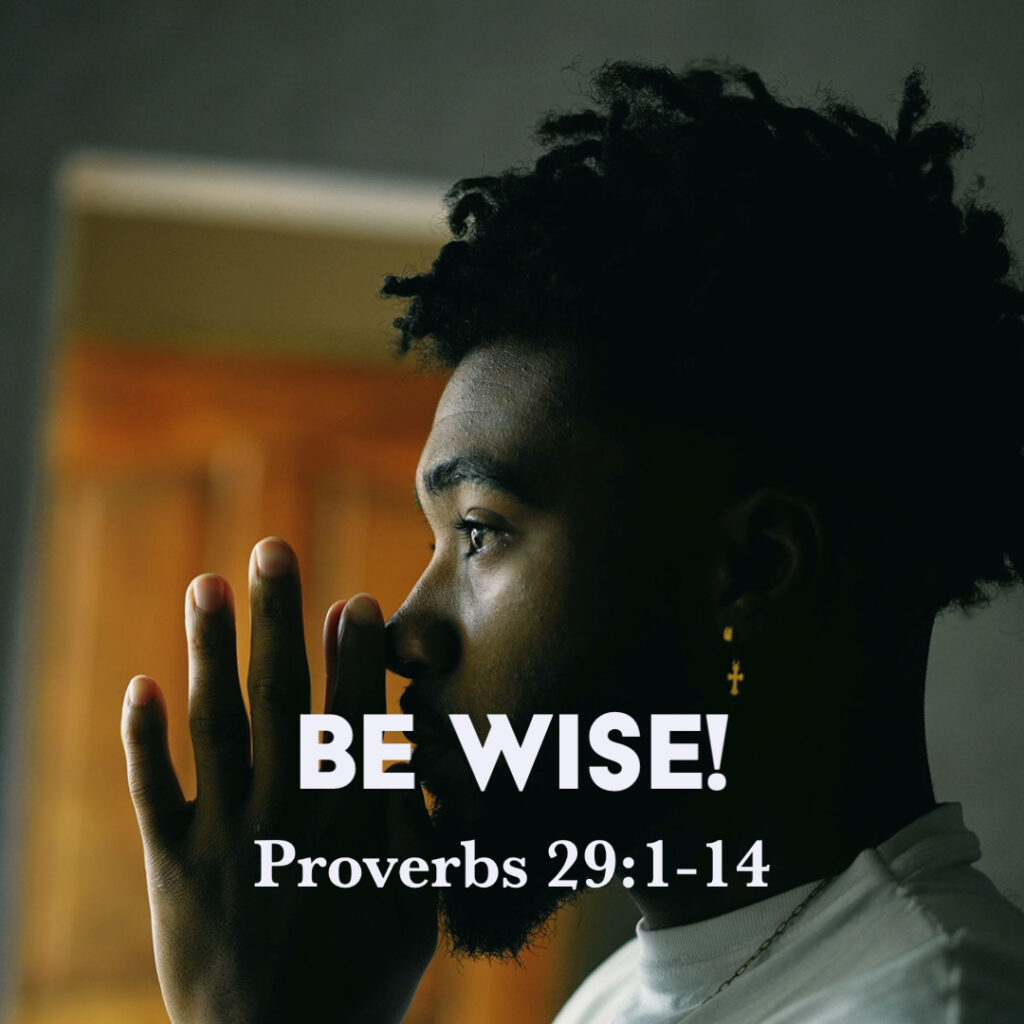 Proverbs 29 1 14 Be Wise God Centered Life